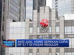 Aksi Jual Asing Sepekan Rp 3,1 T di Pasar Reguler