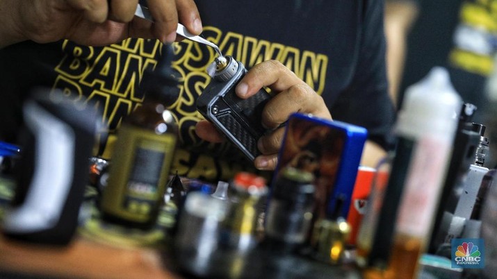 Geliat Industri Rokok Elektrik Masa Kini (CNBC Indonesia/Andrean Kristianto)