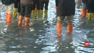 VIDEO: Pemandangan Kota Wisata Venesia yang Terendam Banjir
