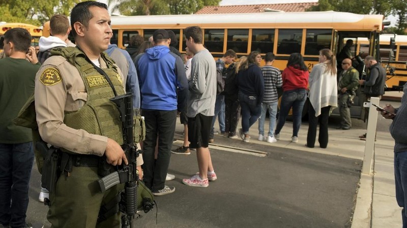 Sebuah sekolah bernama Saugus High School di California, Amerika Serikat (AS) mengalami serangan penembakan Kamis (14/11/2019).