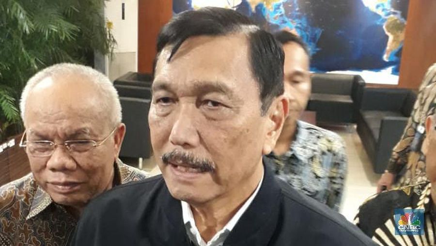 Menko Maritim Luhut Pandjaitan (CNBC Indonesia/Ferry Sandi)