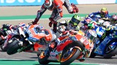 Saat performa Lorenzo menanjak bersama Ducati, ia terlanjur sudah putus kontrak dengan Ducati dan bergabung dengan Honda. (JOSE JORDAN / AFP)