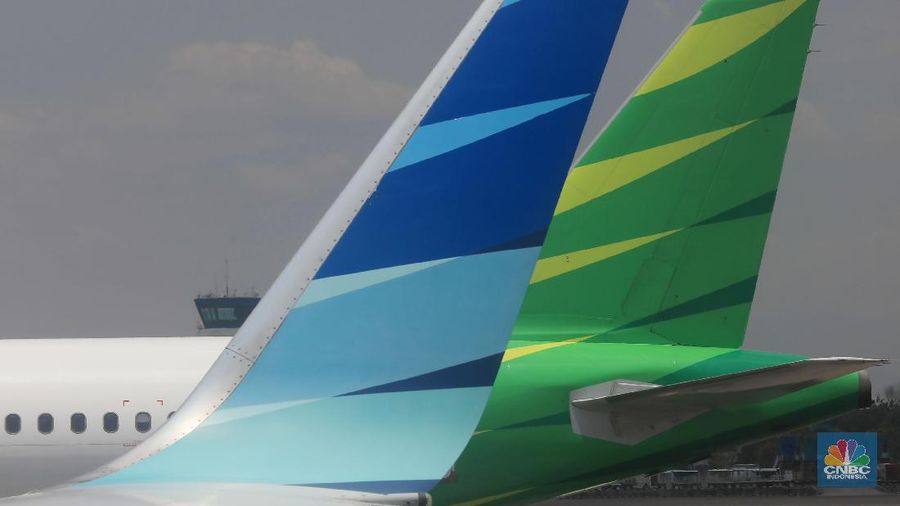 Citilink , Garuda Indonesia (CNBC Indonesia/Muhammad Sabki)