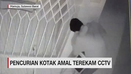 VIDEO: Pencurian Kotak Amal di Masjid Terekam CCTV