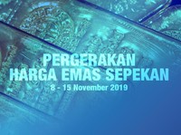 Naik Tipis, Ini Pergerakan Harga Emas Sepekan