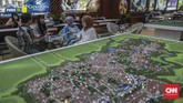 Pengembang menawarkan perumahan tapak dan hunian vertikal di sejumlah daerah, khususnya daerah penyangga Jakarta seperti Bekasi, Bogor, dan Tangerang dalam pameran tersebut. (CNN Indonesia/Bisma Septalism)