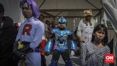 Jakarta Cosplay Parade 2019 yang bertajuk Indonesia Universe ini diikuti lebih dari 1.000 cosplayer dari berbagai daerah dan mancanegara seperti Jepang, Singapura, Malaysia, sampai Filipina. (CNN Indonesia/Bisma Septalisma)