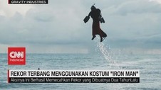 VIDEO: Rekor Terbang Menggunakan Kostum 'Iron Man'