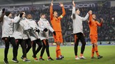 Hasil imbang membuat Belanda sudah tidak terkejar Irlandia Utara di Grup C karena unggul head-to-head. Belanda tinggal memperebutkan status juara grup dengan Jerman. (AP Photo/Peter Morrison)