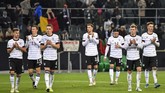 Jerman memastikan lolos ke Piala Eropa 2020 setelah pada laga Grup C lainnya Belanda menahan imbang Irlandia Utara. (AP Photo/Martin Meissner)