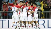 Timnas Kroasia memastikan juara Grup E berkat kemenangan 3-1 atas Slovakia di Stadion Rujevica, Rijeka. (AP Photo/Daniel Kasap)