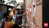 Kegiatan itu disebut telah diketahui oleh Gubernur DKI Jakarta Anies Baswedan. (CNN Indonesia/Andry Novelino)
