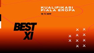 INFOGRAFIS: Best XI Kualifikasi Piala Eropa 2020 Pekan Ini
