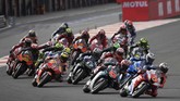 Jorge Lorenzo memulai balapan MotoGP Valencia dari posisi ke-16.. (Photo by PIERRE-PHILIPPE MARCOU / AFP)