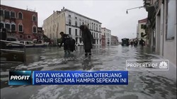 Venesia Masih Tergenang Banjir Hampir Sepekan