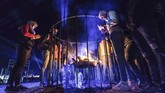 Festival Les Dunes Electroniques menandai kembalinya gairah industri pariwisata di Tunisia yang sempat didera serangan teroris selama tiga tahun. (AFP/Amine Landoulsi)