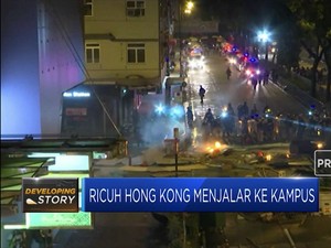 Ricuh Hong Kong Menjalar ke Kampus