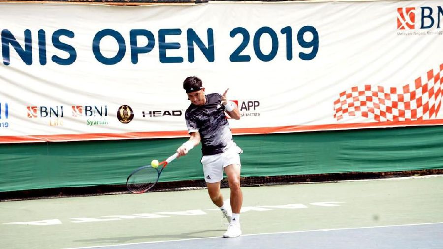 Petenis Pelatnas Putra Indonesia Christopher Rungkat melaju ke final BNI Tennis Open 2019.
