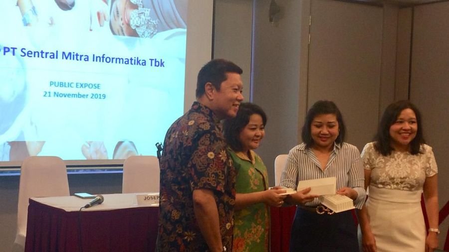 Public Expose Insidentil PT Sentral Mitra Informatika Tbk (LUCK), Kamis 21 November 2019, BEI. (Syahrizal Sidik/CNBC Indonesia)