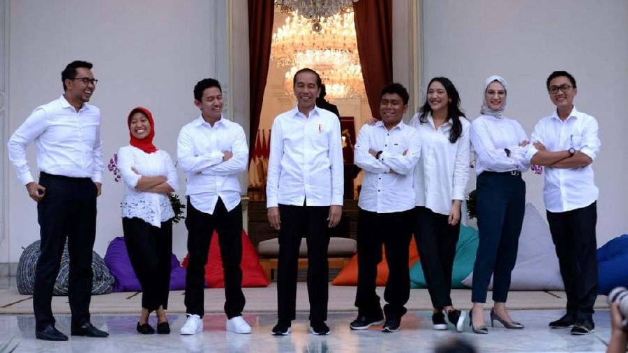 Jokowi meyakini tujuh orang staf khusus dari kalangan milenial akan memberikan gagasan segar dan inovatif.