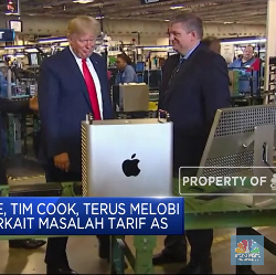 Trump Kaji Pembebasan Tarif Impor Barang China Untuk Apple