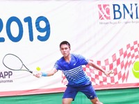 Tekuk David, Rifqi Fitriadi Masuk Final BNI Tennis Open 2019