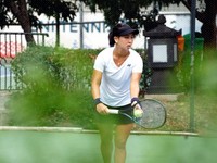 Aksi Aldila yang Masuk ke Final BNI Tennis Open 2019