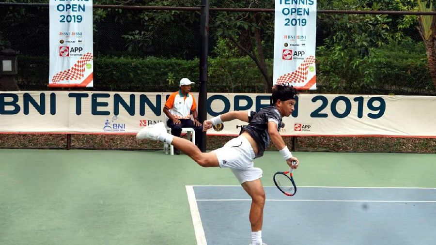Petenis Pelatnas Putra Indonesia Christopher Rungkat melaju ke final BNI Tennis Open 2019.