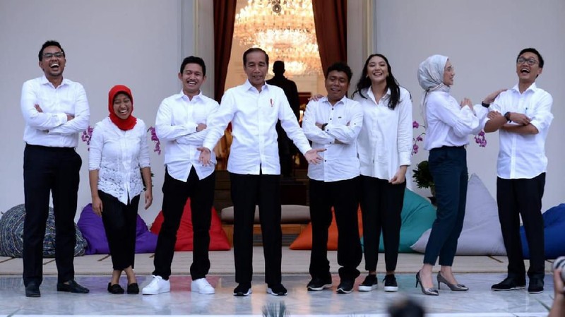 Jokowi meyakini tujuh orang staf khusus dari kalangan milenial akan memberikan gagasan segar dan inovatif.