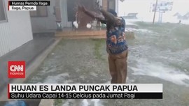 VIDEO: Hujan Es Landa Puncak Papua