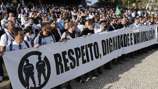 Ribuan Polisi Portugal Demo Tuntut Naik Gaji