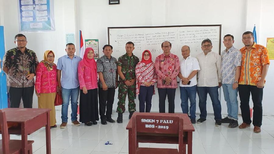 PT Tower Bersama Infrastructure Tbk (TBIG) resmikan Ruang Kelas Belajar (RKB) di SMKN 7 Palu, Sulawesi Tengah,