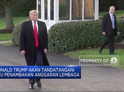 Donald Trump Teken RUU Tambahan Anggaran Bagi Kementerian