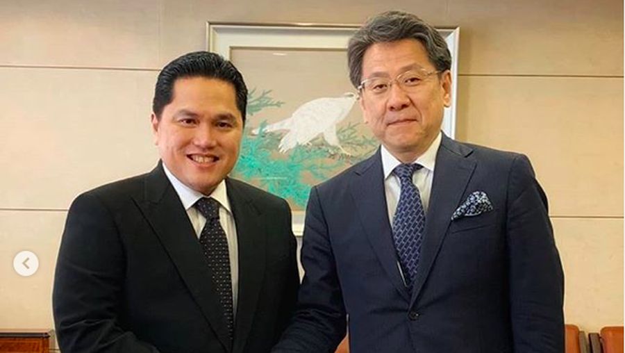 Erick Thohir dalam perjalanan dinas keduanya ke Jepang bertemu dengan pimpinan pemerintahan dan perusahaan swasta Jepang.