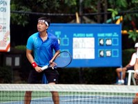 Aksi Ganda Putra David & Anton di Final BNI Tennis Open 2019