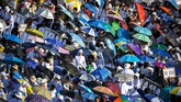 Pemimpin Tahta Suci Vatikan, Paus Fransiskus, singgah ke Thailand dalam rangkaian lawatannya ke kawasan Asia. (Photo by Mohd RASFAN / AFP)