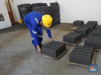 Inovasi! Limbah PLTU Disulap Jadi Bahan Baku Material Rumah