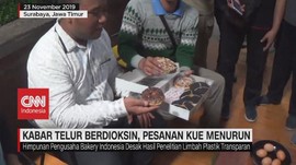 VIDEO: Isu Telur Berdioksin, Pesanan Kue Menurun
