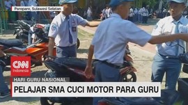 VIDEO: Siswa SMA Negeri 1 Parepare Gelar Aksi Cuci Motor Guru