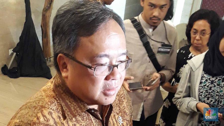 Menteri Riset dan Teknologi Bambang Brodjonegoro memberikan tips mengembangkan start up kepada pemula di IIF, Jakarta, Rabu (11/12/2019).