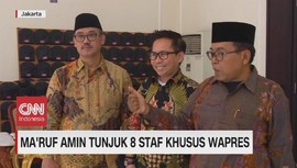 VIDEO: Ma'ruf Amin Tunjuk 8 Staf Khusus Wapres