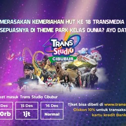 Yuk, Rayakan HUT 18 Transmedia & Bermain di Trans Studio!