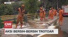VIDEO: Aksi Bersih-bersih Trotoar