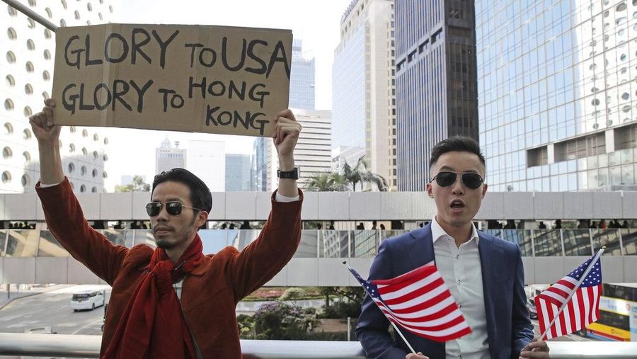 Presiden AS Donald Trump menandatangani Undang-undang (UU) penegakan hak asasi manusia di Hong Kong yang diusulkan oleh Kongres