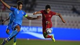 Osvaldo Haay kemudian memberikan assist pada gol kedua yang dicetak oleh Asnawi Mangkualam di menit ke-74. (ANTARA FOTO/Sigid Kurniawan)