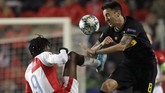 Slavia Praha dibantai Inter Milan 3-1 di markas mereka Stadion Sinobo. (AP Photo/Petr David Josek)