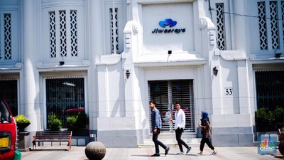 Kantor Jiwasraya, Bandung (Tahir Saleh/CNBC Indonesia)