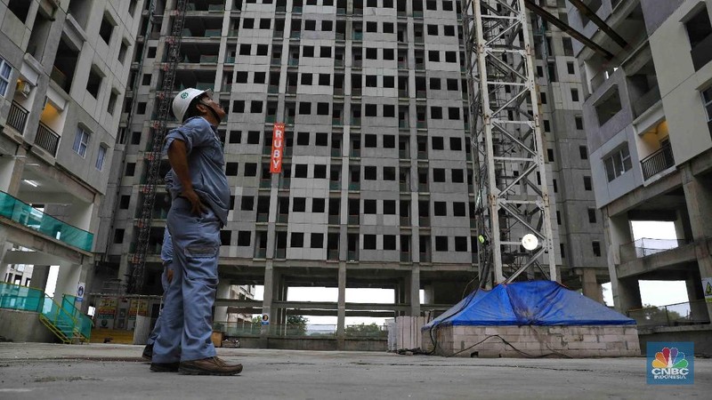 Demi komitmen kepada konsumen, Transpark Juanda Bekasi menggelar topping off ceremony, Jumat (29/11/2019), untuk selesainya pembangunan Tower I.