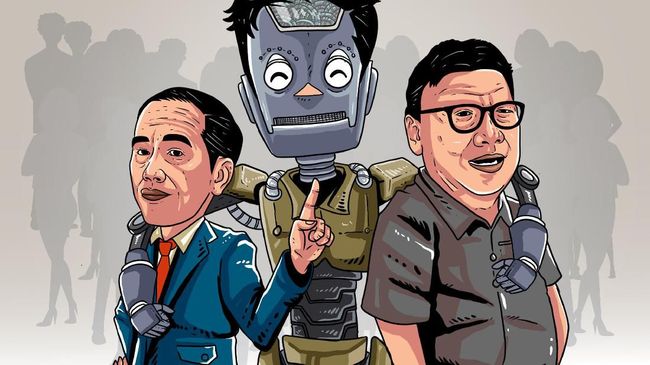Saat Jokowi Pilih Robot Ketimbang PNS Eselon III dan IV - CNBC Indonesia