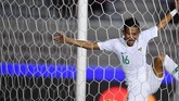 Sani Rizki berhasil mencetak gol dan membawa Indonesia unggul 1-0 di menit ke-23. (ANTARA FOTO/Sigid Kurniawan)